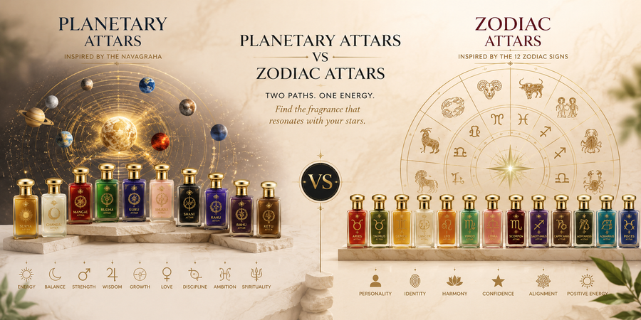 Planetary Attars vs Zodiac Attars: Which Astrological Fragrance Is Right for You?