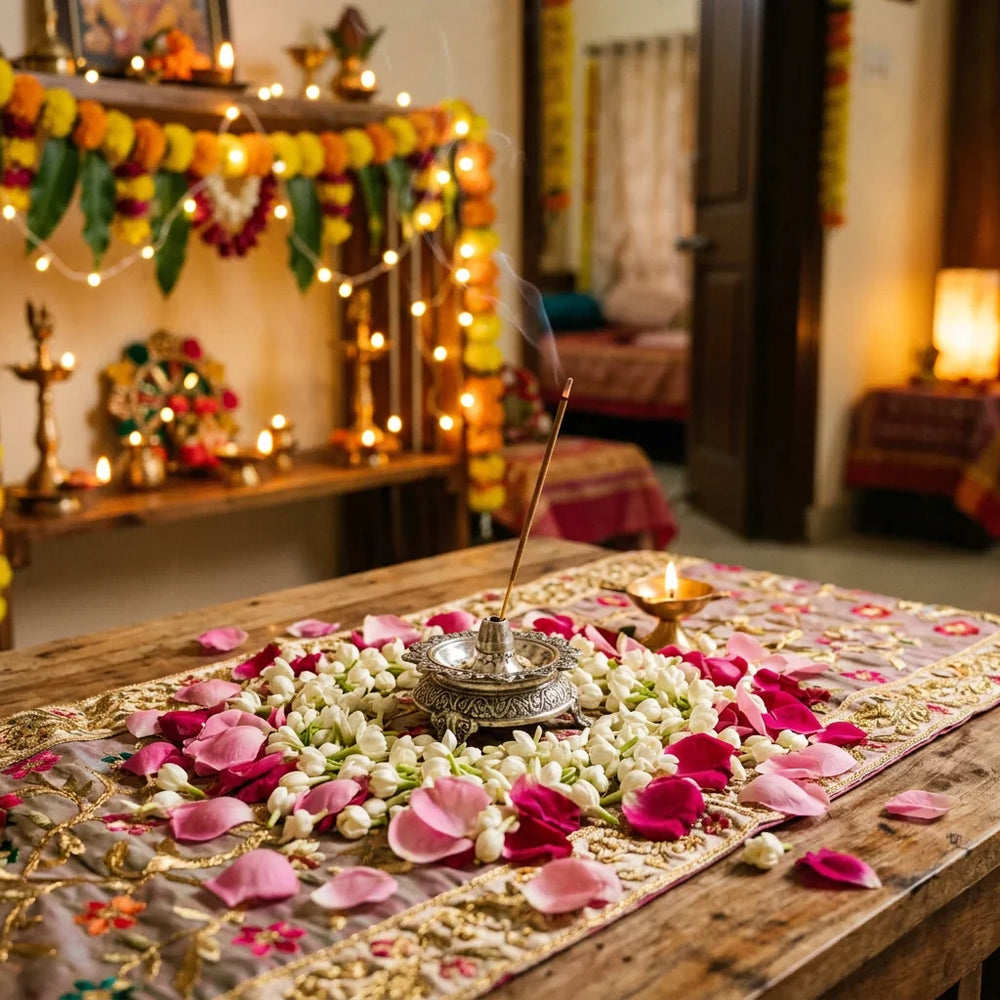 Rose & Mogra — The Fragrance of Welcome