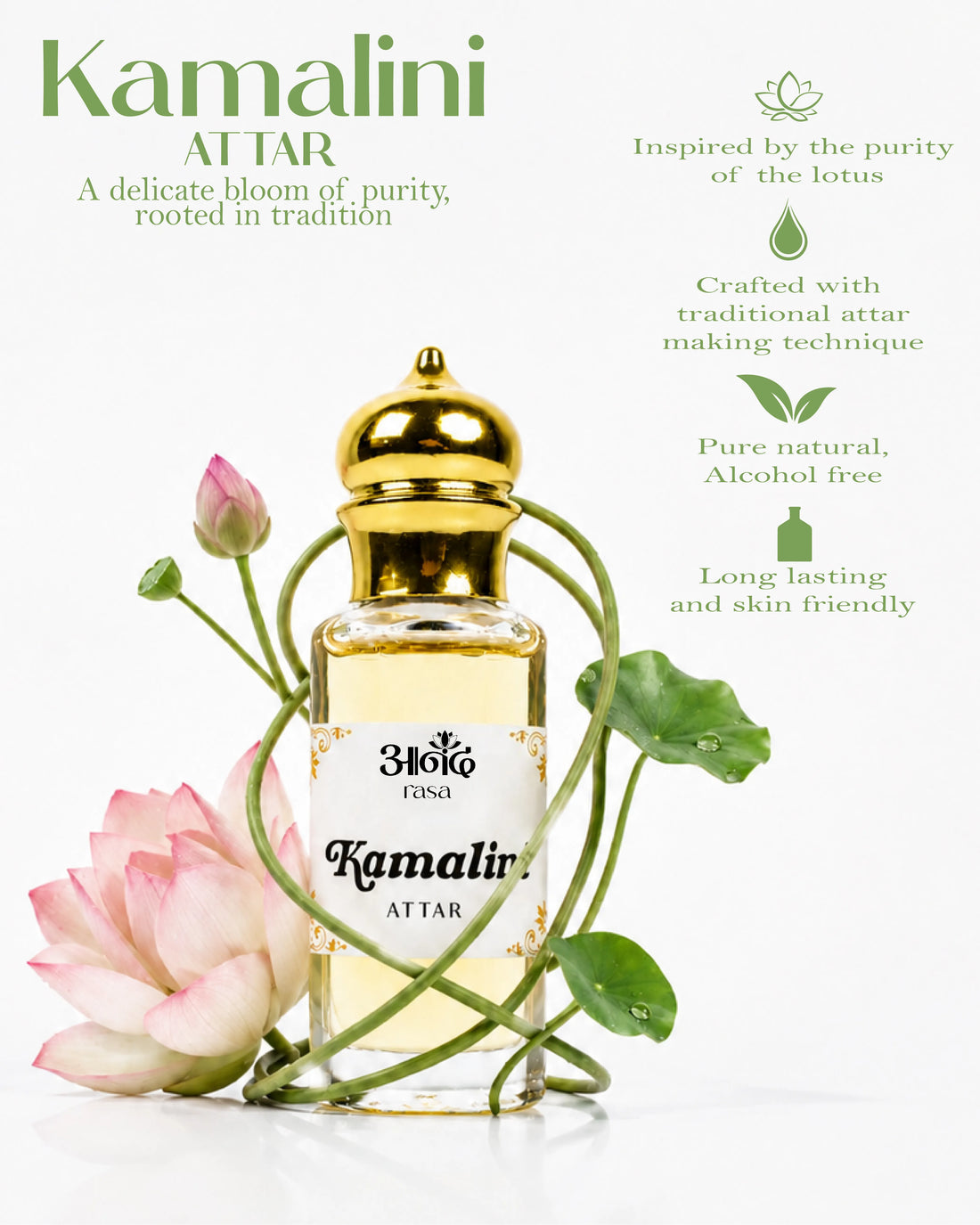 Kamalini Attar
Kamalini Lotus Attar
Lotus Attar
Lotus Attar Perfume
Lotus Perfume Oil
Natural Attar
Natural Perfume Oil