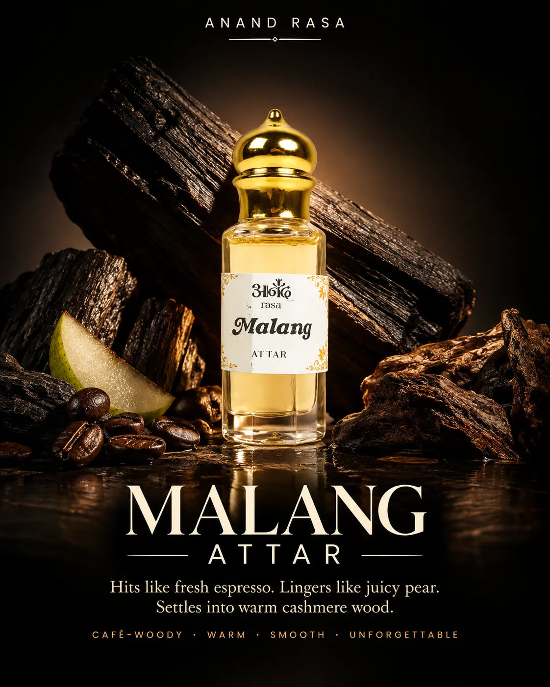 Malang Malang — alternate view, handcrafted luxury Indian perfume oil | Anand Rasa