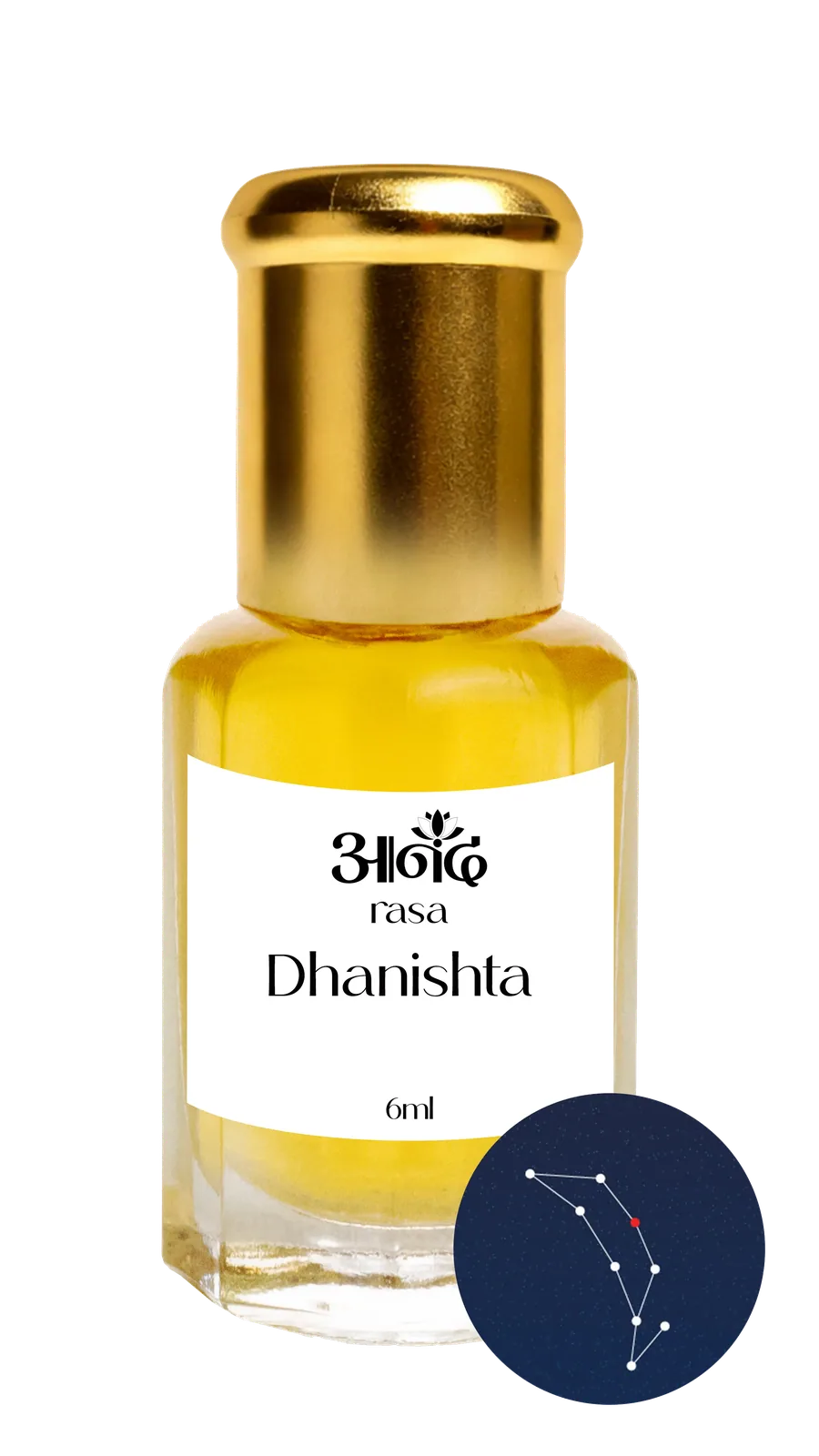 Dhanishtha Attar Dhanishtha Attar — luxury Nakshatra attar, Vedic birth-star lunar mansion fragrance | Anand Rasa