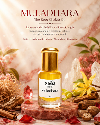 Muladhara – Root Chakra Oil - handcrafted attar - Anandrasa