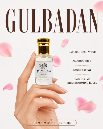 Gulbadan - handcrafted attar - Anandrasa