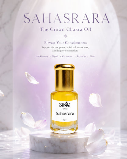 Sahasrara – Crown Chakra Oil - handcrafted attar - Anandrasa