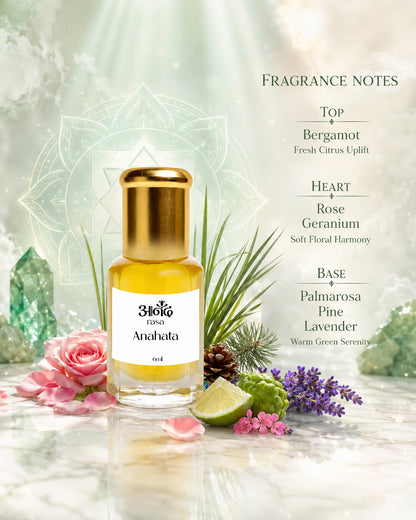 Anahata – Heart Chakra Oil - handcrafted attar - Anandrasa