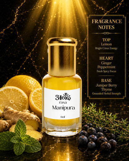 Manipura – Solar Plexus Chakra Oil - handcrafted attar - Anandrasa