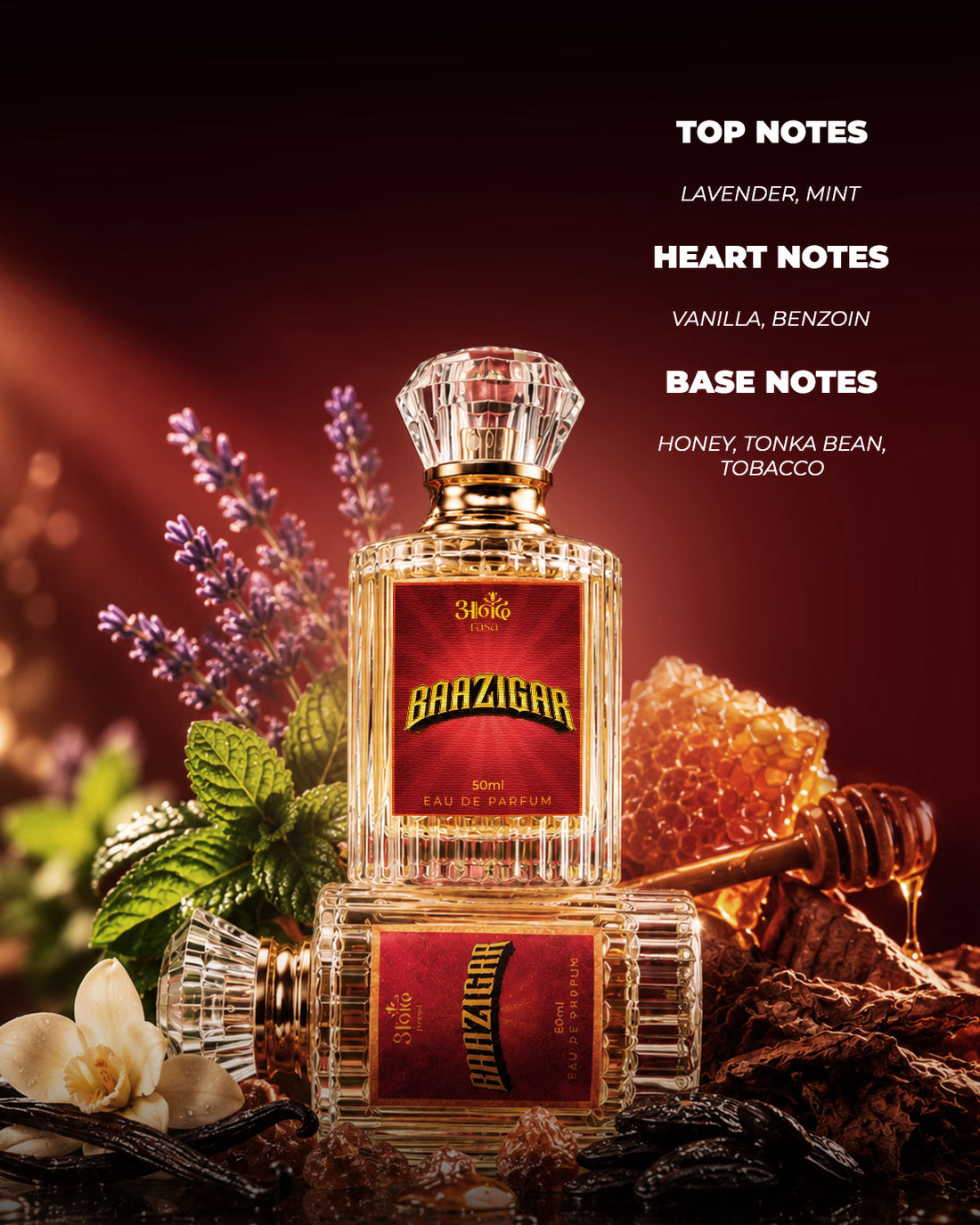 Baazigar Perfume | Lavender & Tobacco