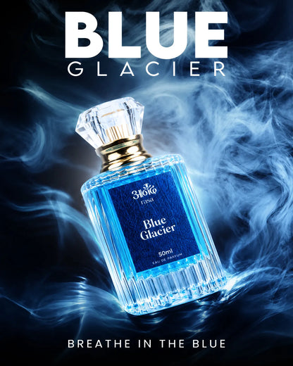 Blue Glacier Perfume | Fresh Aquatic Fragrance - handcrafted attar - Anandrasa