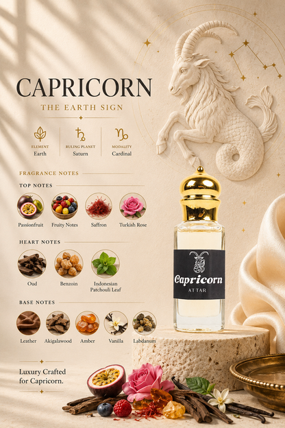 Capricorn Zodiac Attar - handcrafted attar - Anandrasa