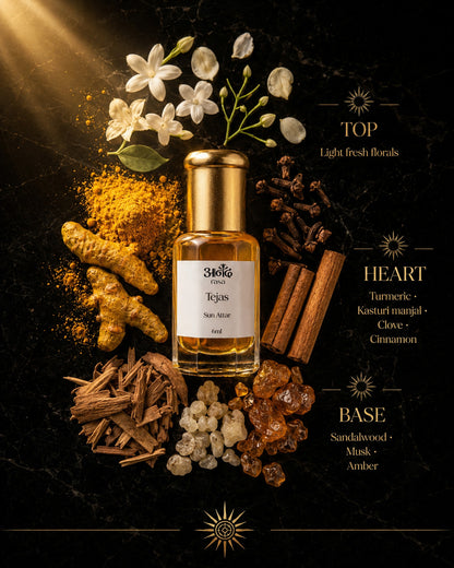 Tejas — Born of the Sun - handcrafted attar - Anandrasa