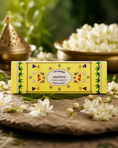 Jasmine Incense Stick - handcrafted attar - Anandrasa