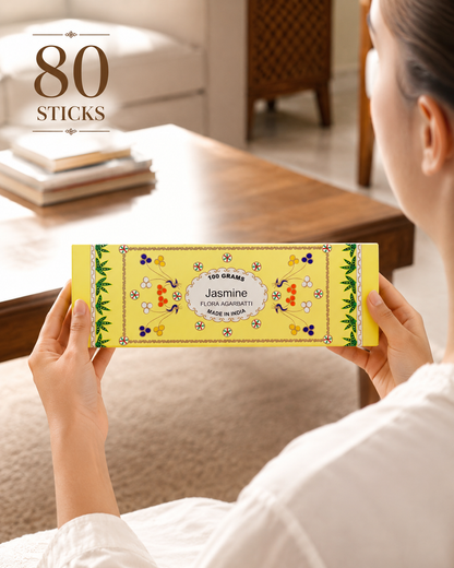 Jasmine Incense Stick - handcrafted attar - Anandrasa