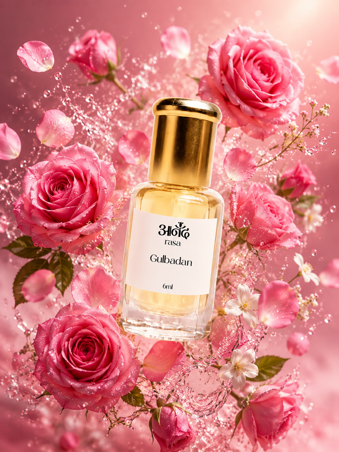 Gulbadan — alternate view, handcrafted luxury Indian perfume oil | Anand Rasa