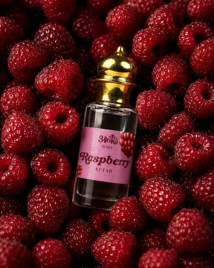 Raspberry Attar — alternate view, handcrafted luxury Indian perfume oil | Anand Rasa