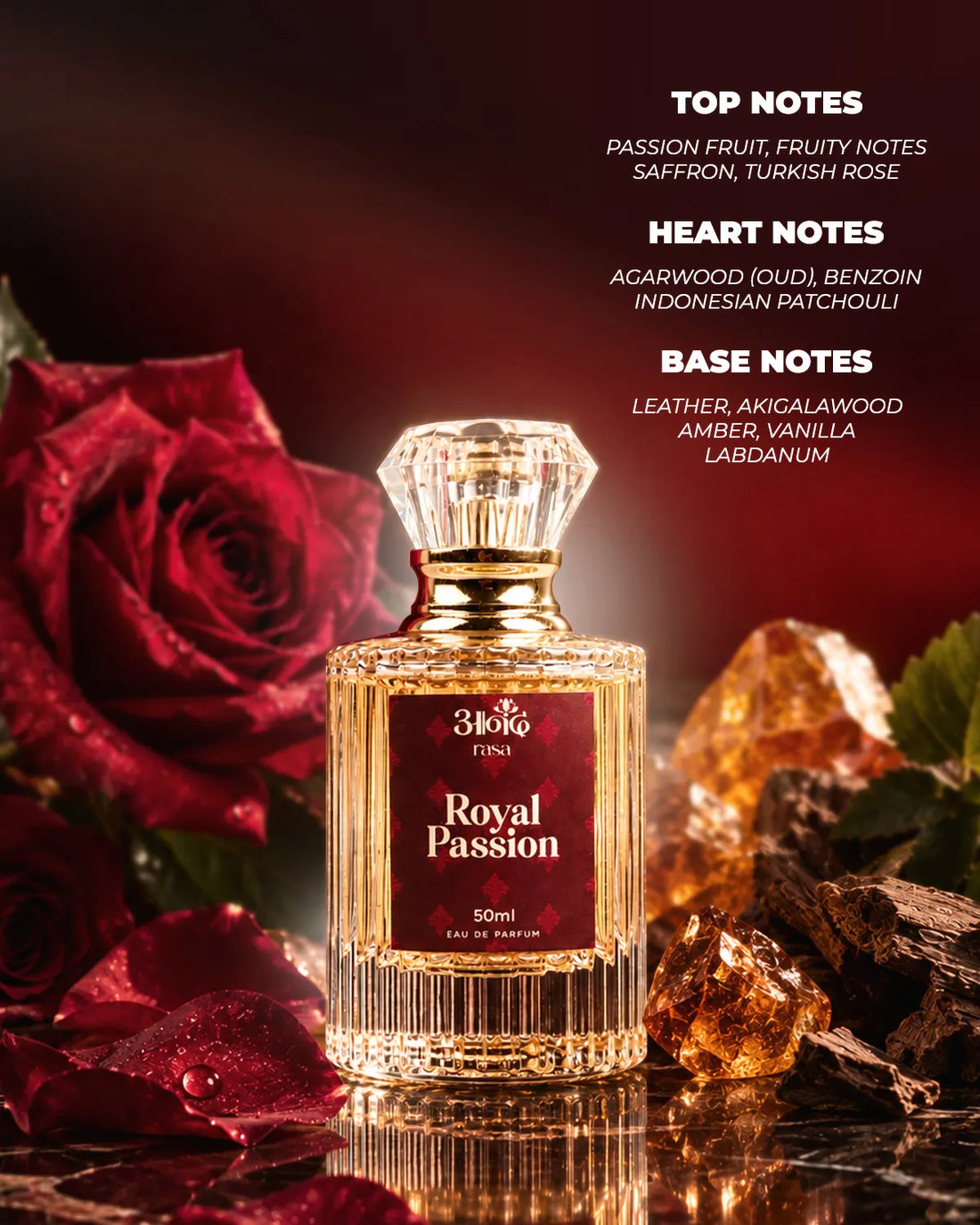 Royal Passion Perfume | Fresh Roses & Saffron