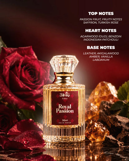 Royal Passion Perfume | Fresh Roses & Saffron - handcrafted attar - Anandrasa