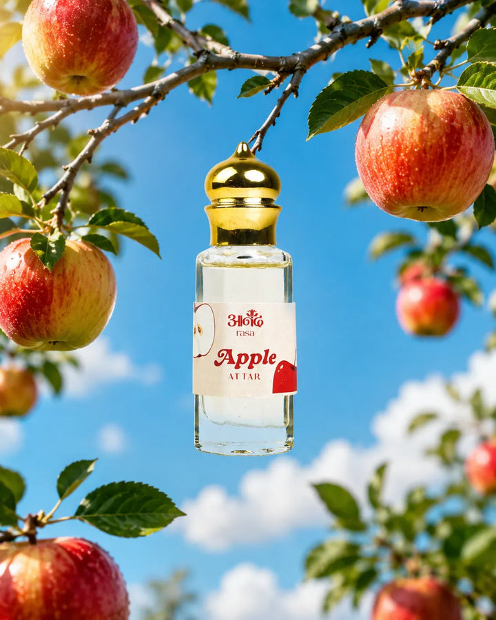 Apple Attar — alternate view, handcrafted luxury Indian perfume oil | Anand Rasa
