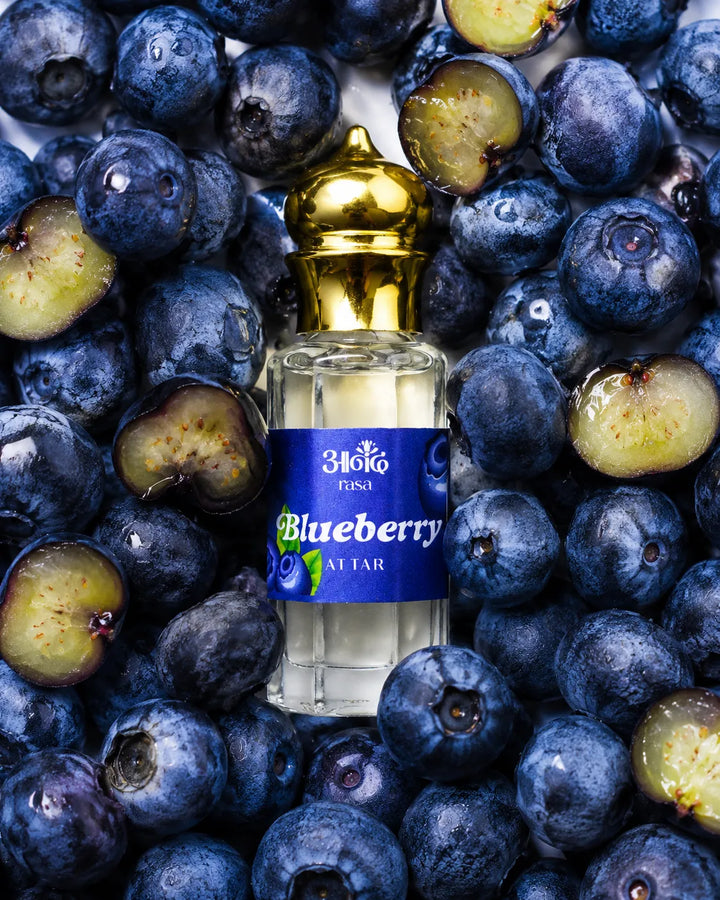 Blueberry Attar — alternate view, handcrafted luxury Indian perfume oil | Anand Rasa