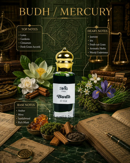 Budh Attar - Mercury Attar - handcrafted attar - Anandrasa