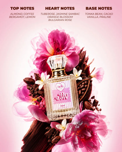 Her Love Perfume | Almond & Coffee Fragrance - handcrafted attar - Anandrasa