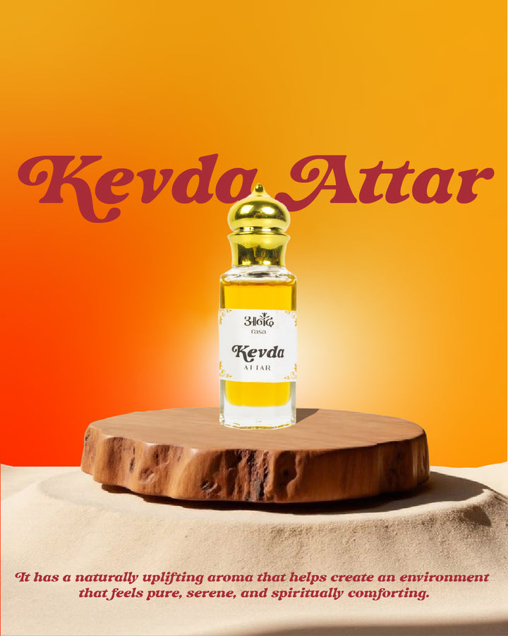 Kevda Attar — alternate view, handcrafted luxury Indian perfume oil | Anand Rasa