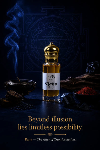 Rahu Attar - North Lunar Attar - handcrafted attar - Anandrasa