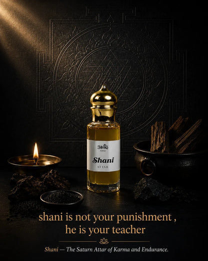 Shani Attar - Saturn Attar - handcrafted attar - Anandrasa