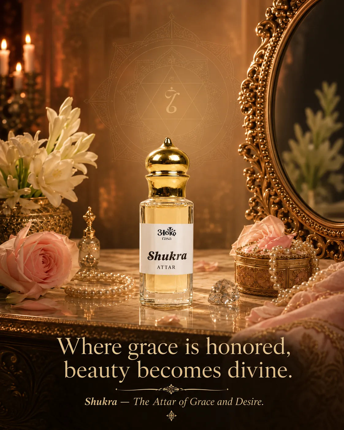 Shukra Attar – Venus Attar — alternate view, Navagraha planetary energy perfume oil | Anand Rasa