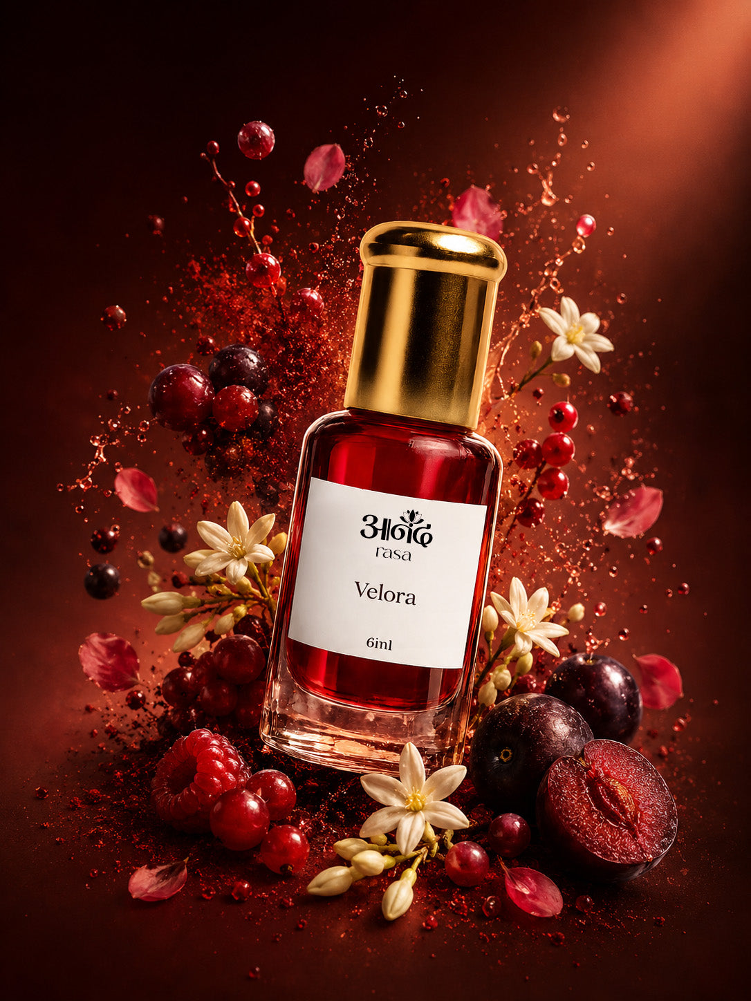Velora — alternate view, handcrafted luxury Indian perfume oil | Anand Rasa